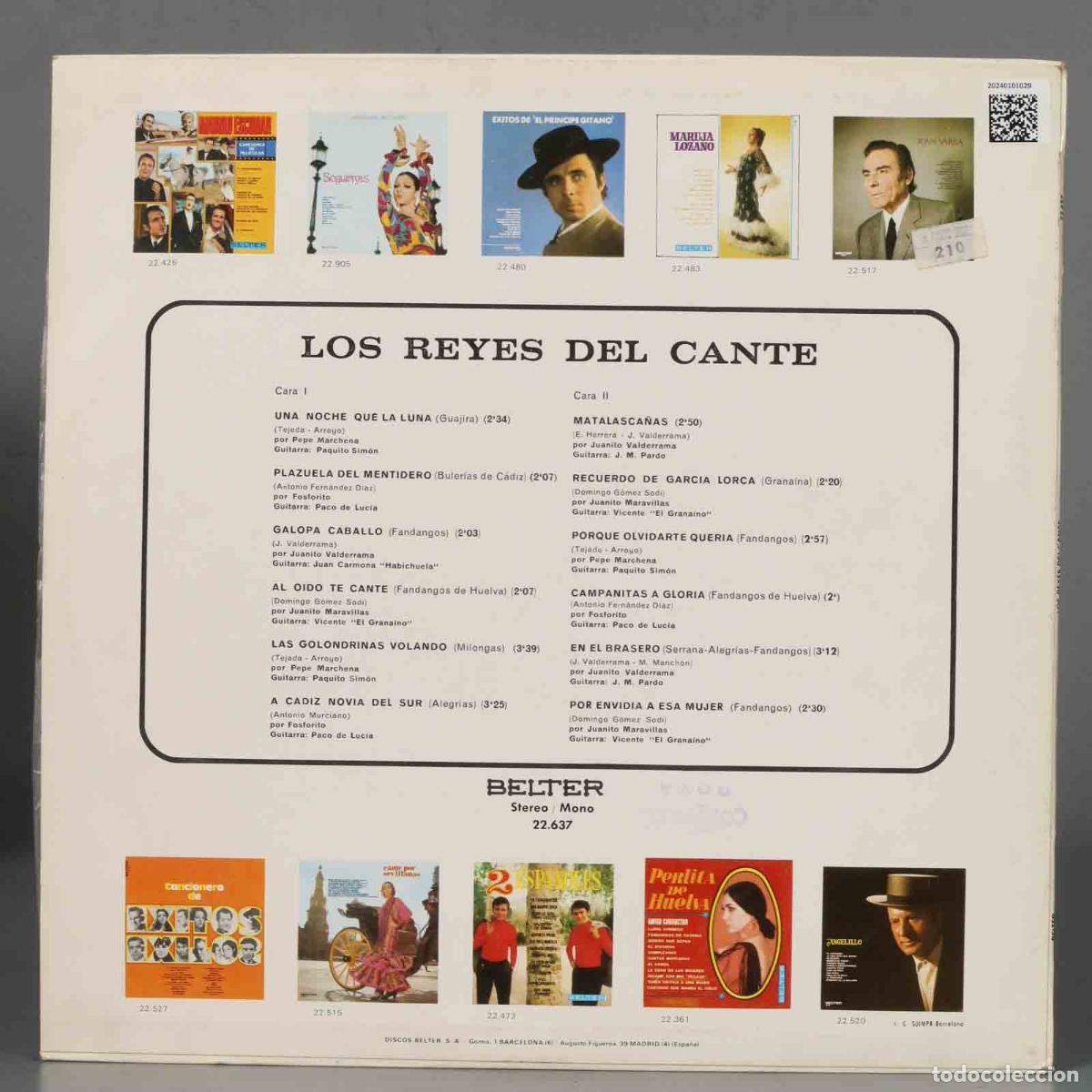 Discos de vinilo: LP. Various &ndash; Los Reyes Del Cante - Foto 2