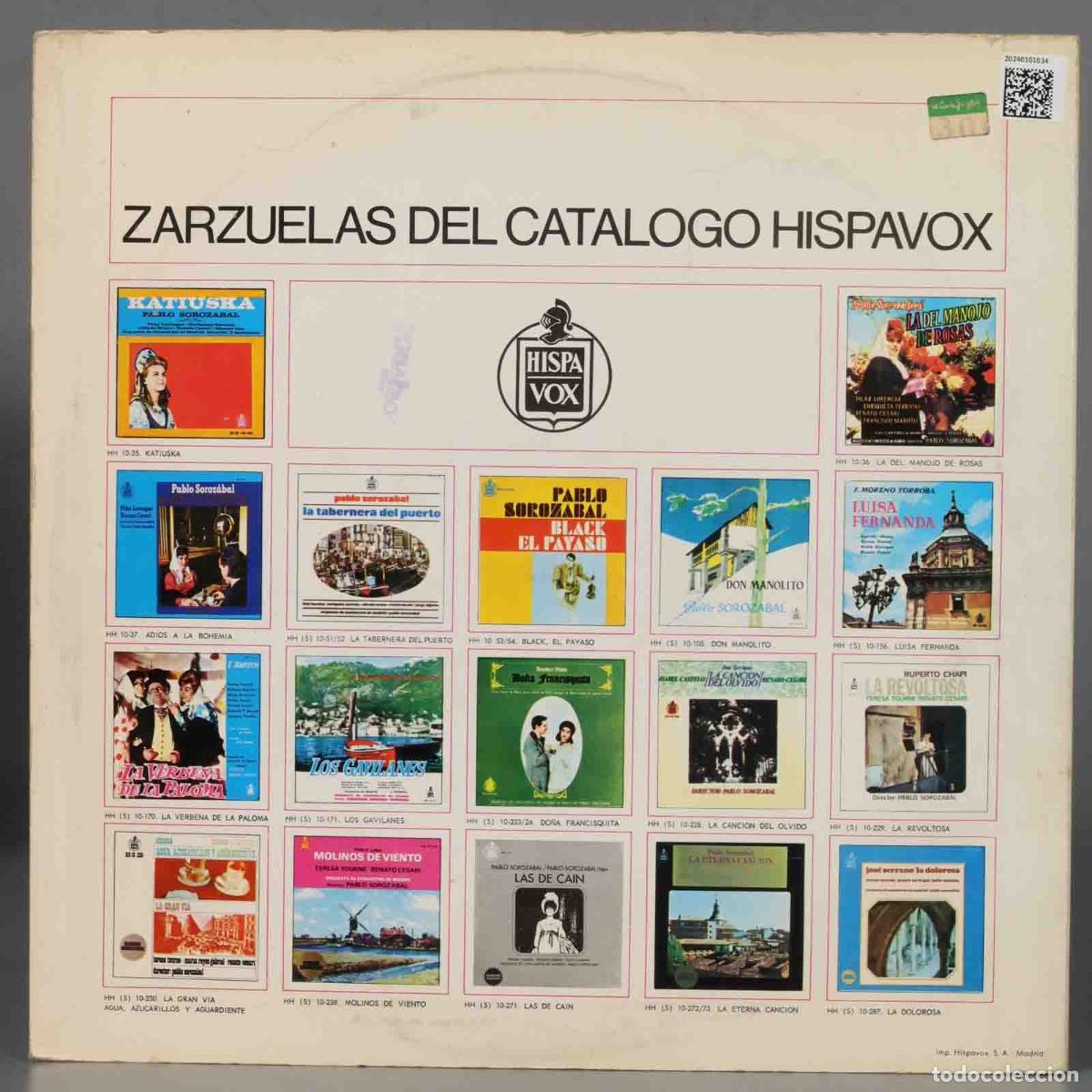 Discos de vinilo: LP. Pablo Sorozabal &ndash; Don Manolito - Foto 2