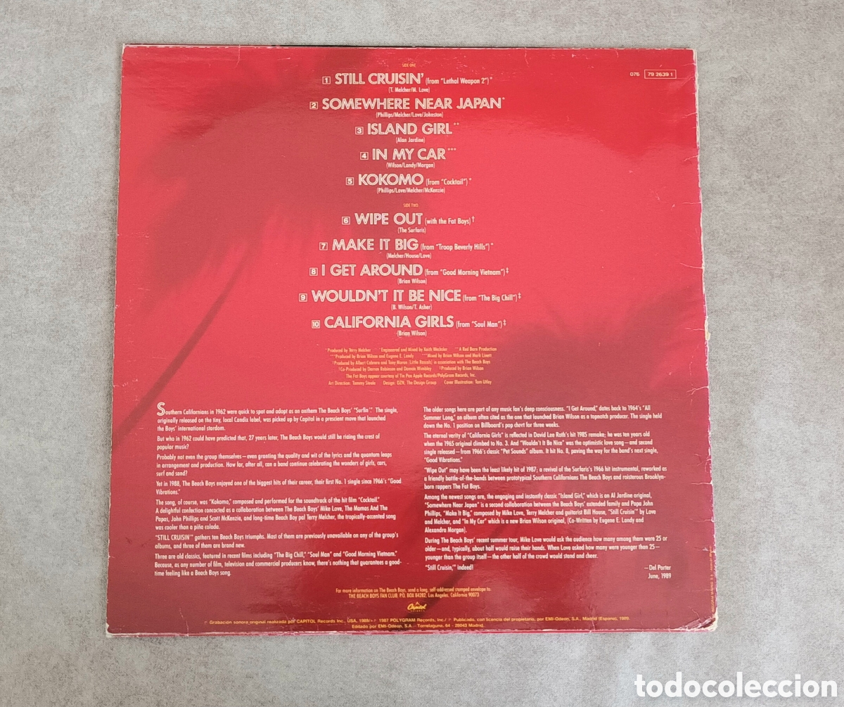 Discos de vinilo: The Beach Boys LP Still Cruisin - Foto 3