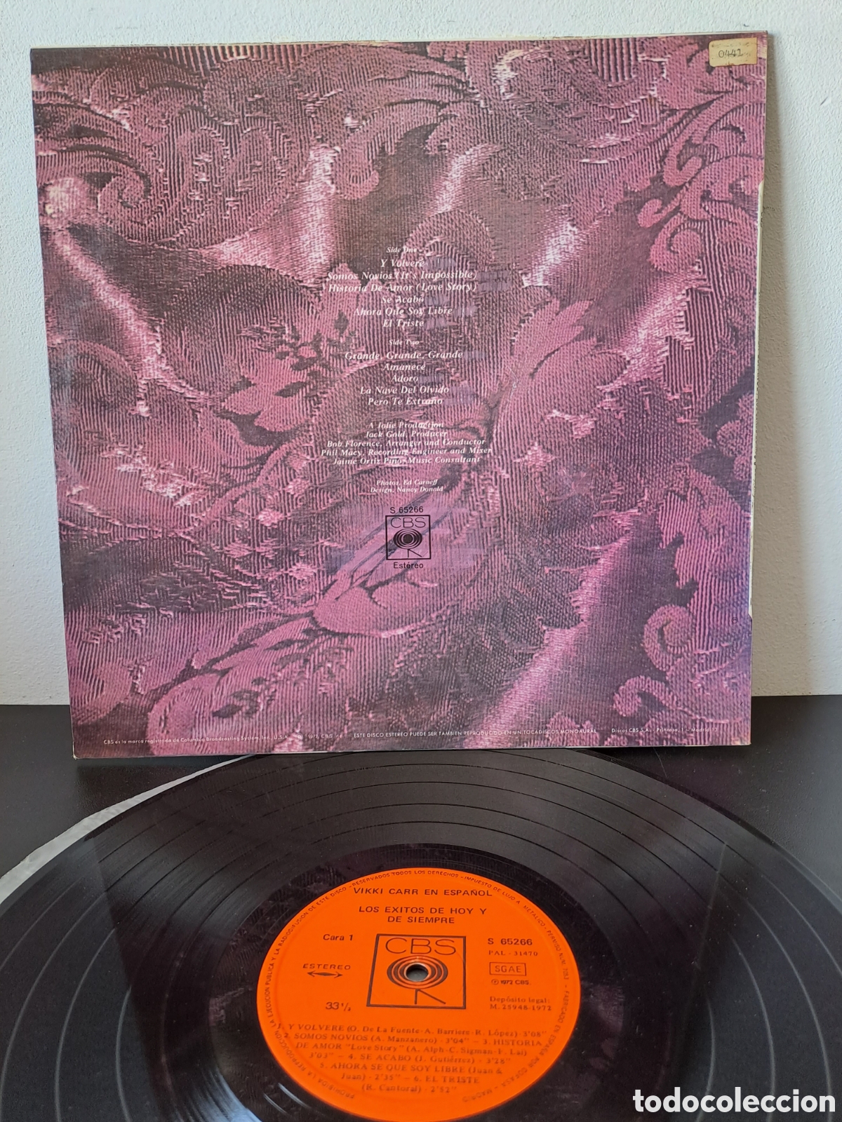 Discos de vinilo: Vikki Carr&nbsp;&lrm;&ndash;&nbsp;Vikki Carr En Espa&ntilde;ol: Los Exitos De Hoy Y De Siempre. Lx.1 - Foto 2
