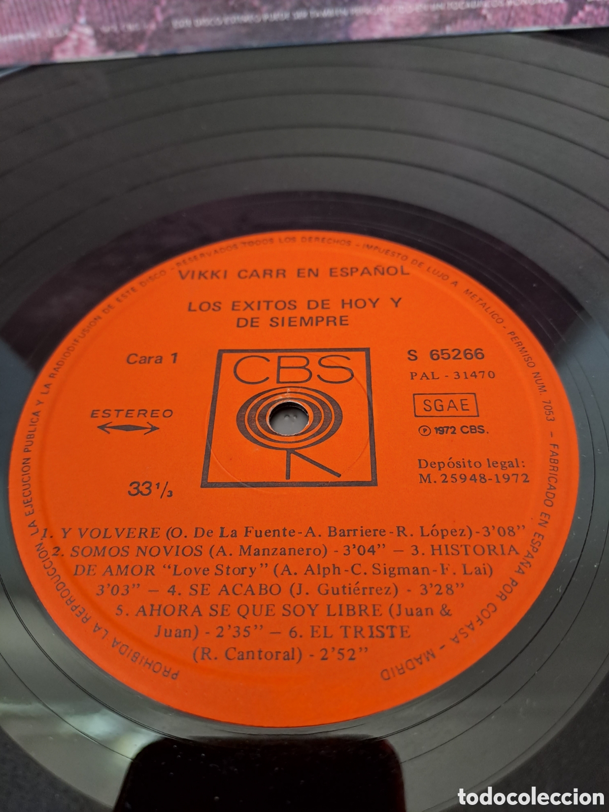 Discos de vinilo: Vikki Carr&nbsp;&lrm;&ndash;&nbsp;Vikki Carr En Espa&ntilde;ol: Los Exitos De Hoy Y De Siempre. Lx.1 - Foto 3