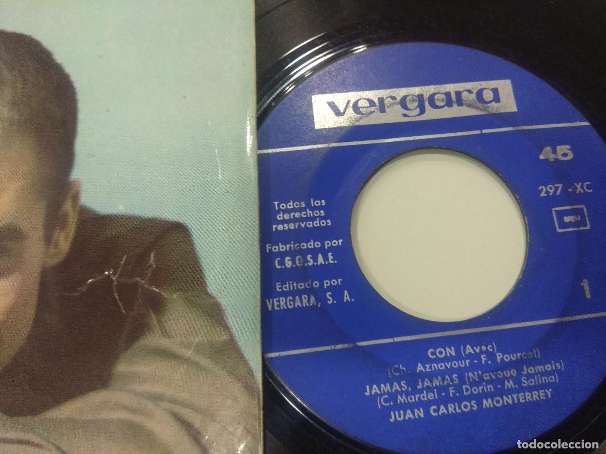 Discos de vinilo: JUAN CARLOS MONTERREY/CON/SINGLE. - Foto 2