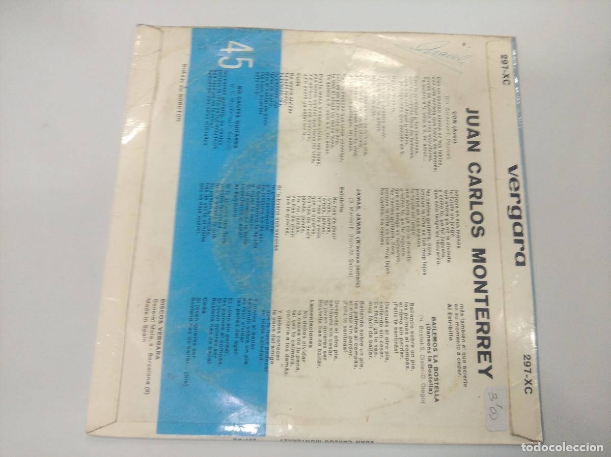 Discos de vinilo: JUAN CARLOS MONTERREY/CON/SINGLE. - Foto 3