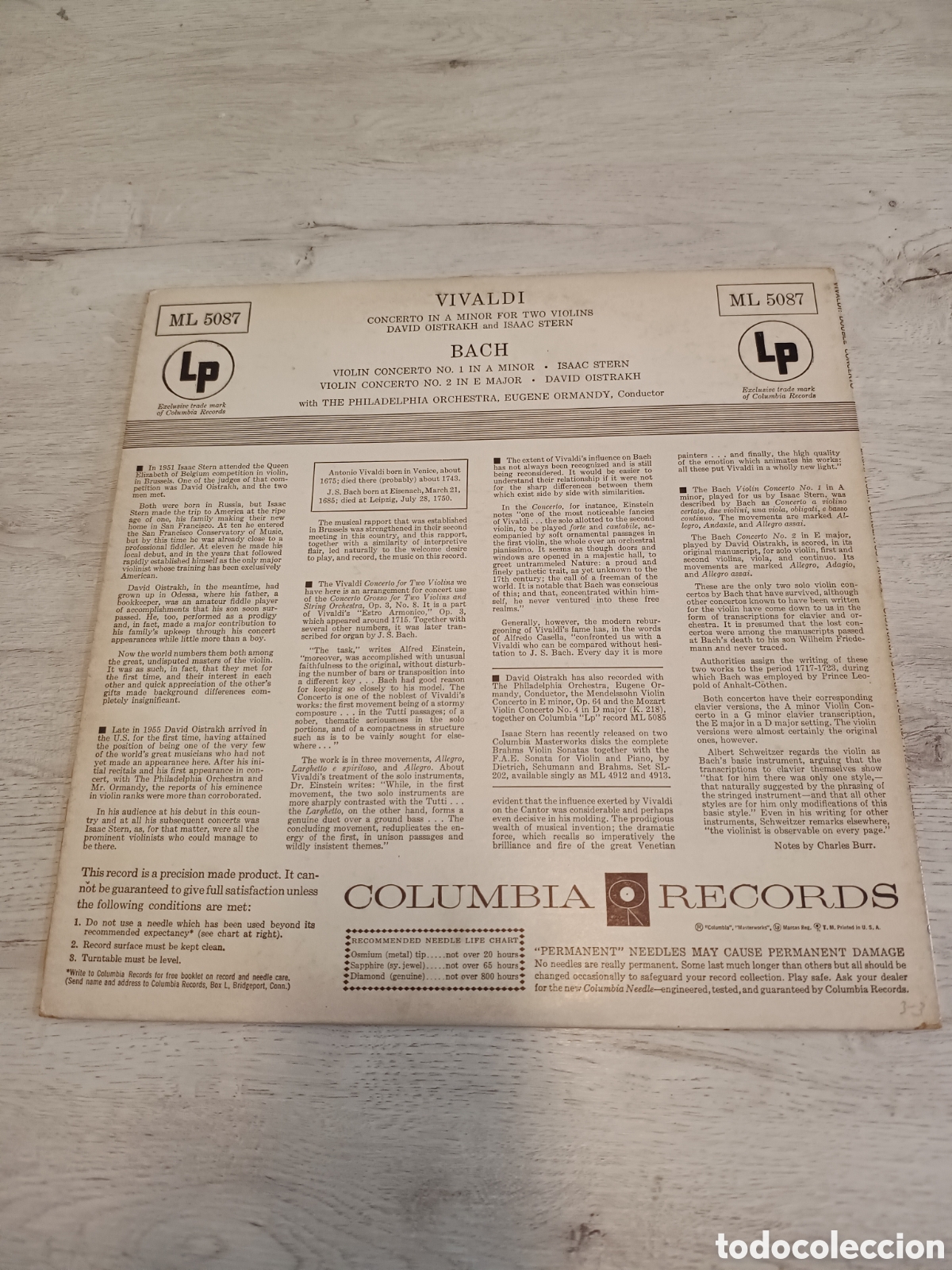 Discos de vinilo: Vivaldi y Bach - Foto 2