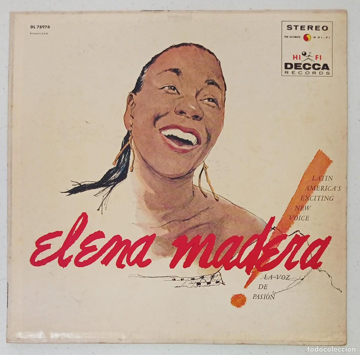 Vinyl records: ELENA MADERA - ELENA MADERA (1960)(DISCO VINILO 12&rdquo; DECCA DL 78976) - USADO
