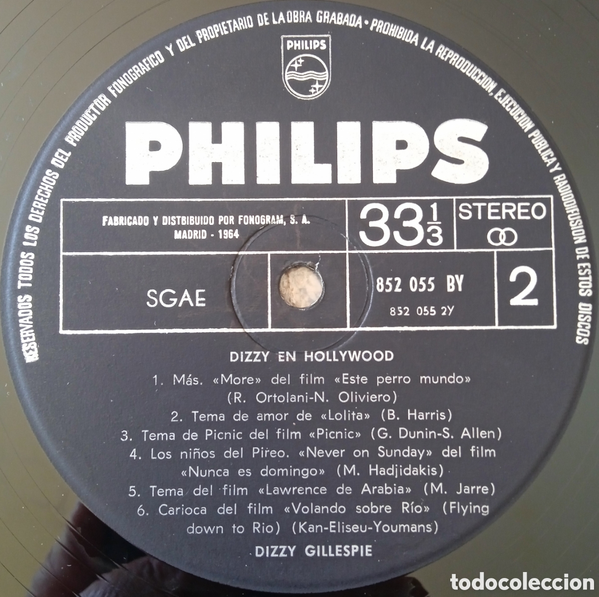 Discos de vinilo: Disco de vinilo Dizzy Gillespie - Foto 4