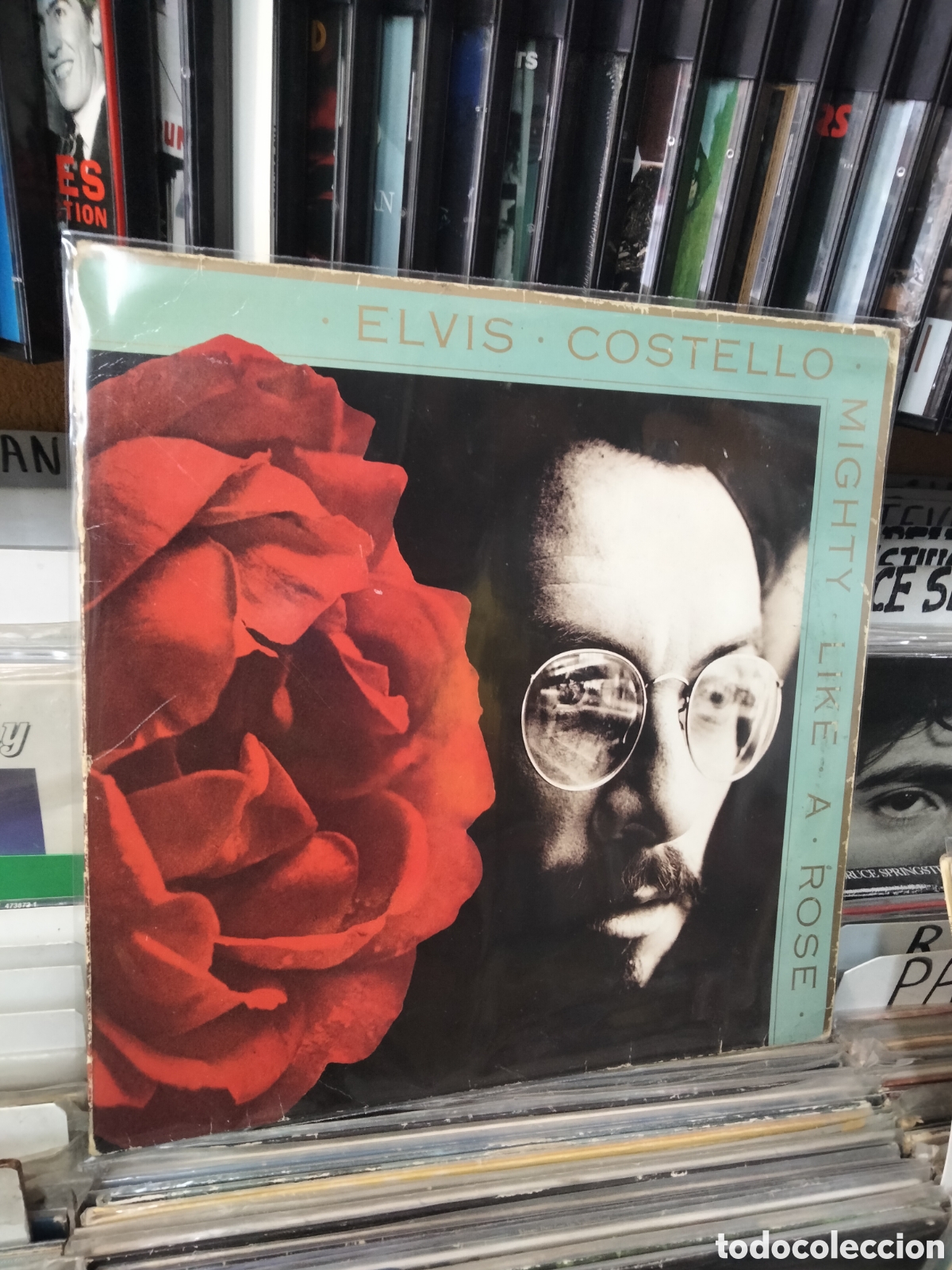 Discos de vinilo: Elvis costello mighty like a rose - Foto 1