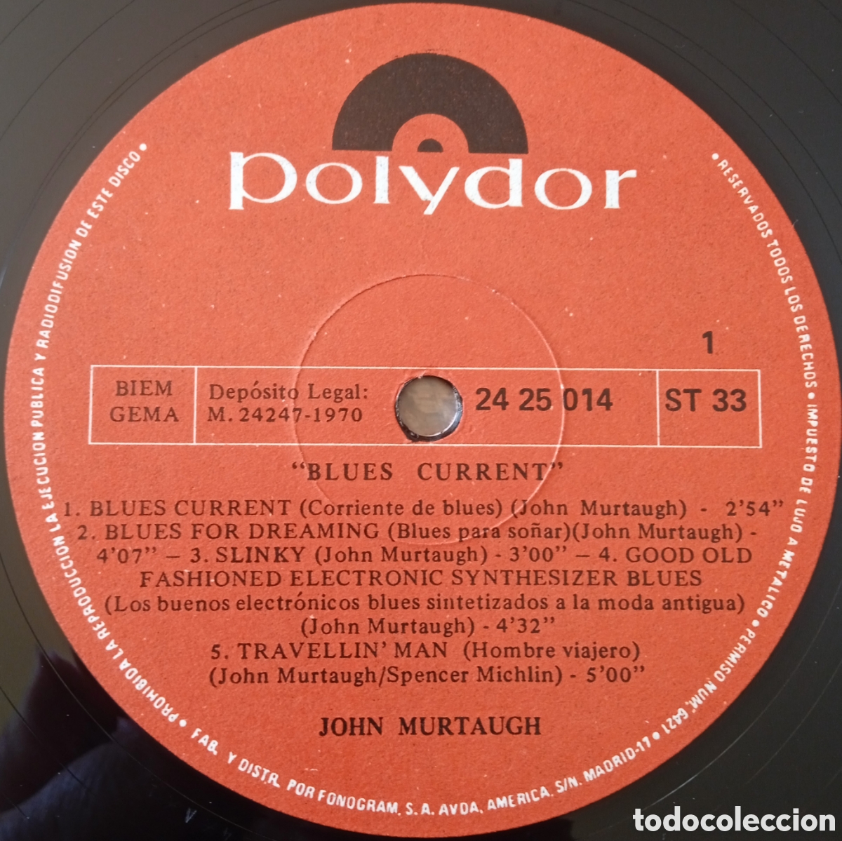 Discos de vinilo: Disco de vinilo John Murtaugh - Foto 3