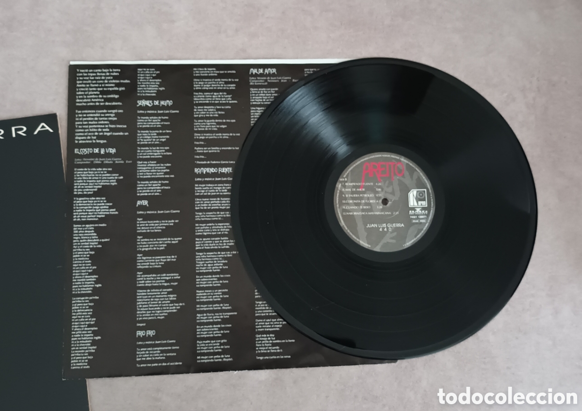 Discos de vinilo: Juan Luis Guerra LP Areito - Foto 3