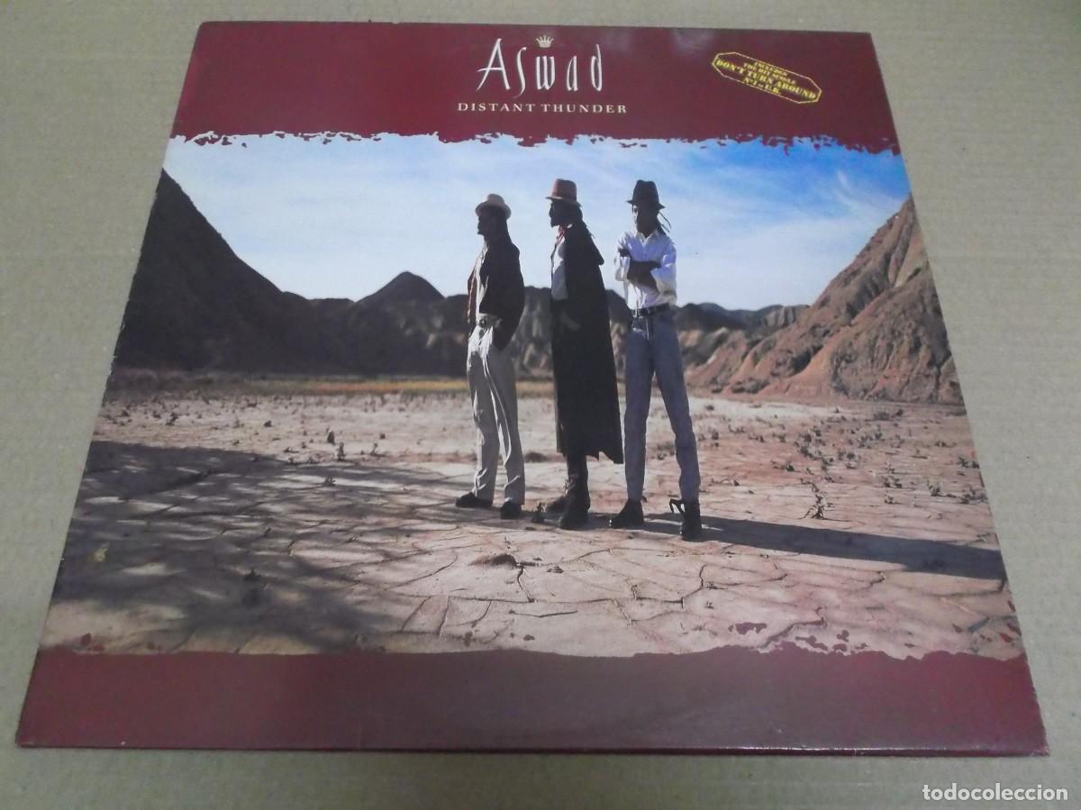 Discos de vinilo: ASWAD (LP) DISTANT THUNDER A&Ntilde;O &ndash; 1988 - Foto 1