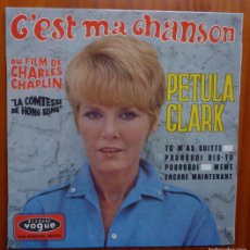 Discos de vinilo: PETULA CLARK / C'EST MA CHANSON+3 / 1968 / MADE IN FRANCE / EP