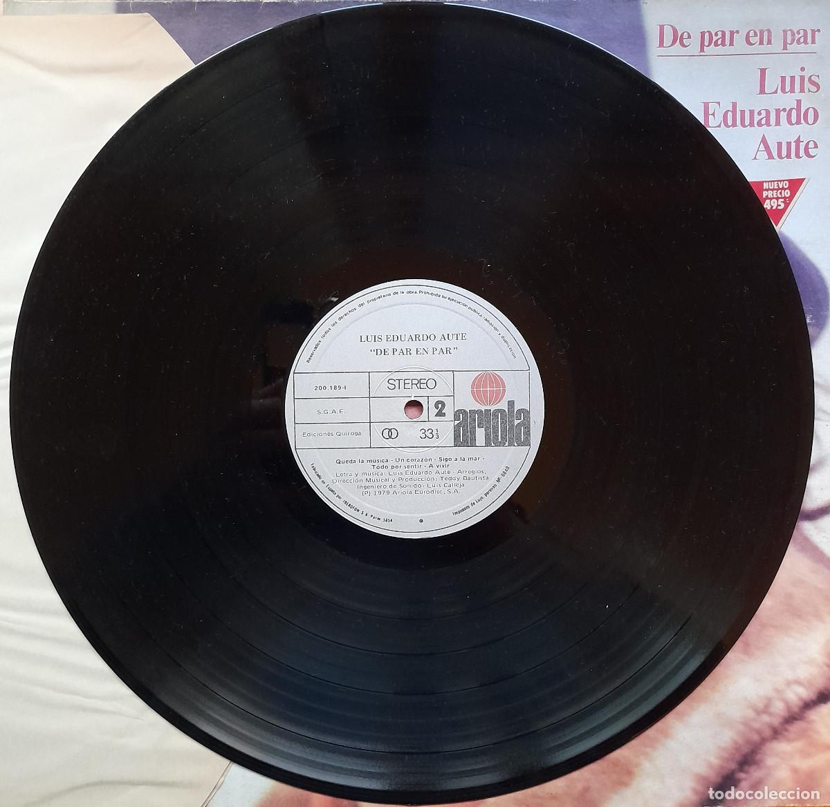 Discos de vinilo: LUIS EDUARDO AUTE &rdquo;DE PAR EN PAR&rdquo; (56/79/9). - Foto 4