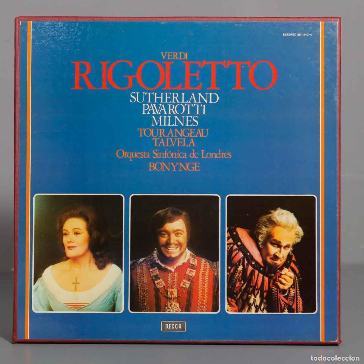 Discos de vinilo: CAJA LP. Bonynge &ndash; Rigoletto. VERDI - Foto 1