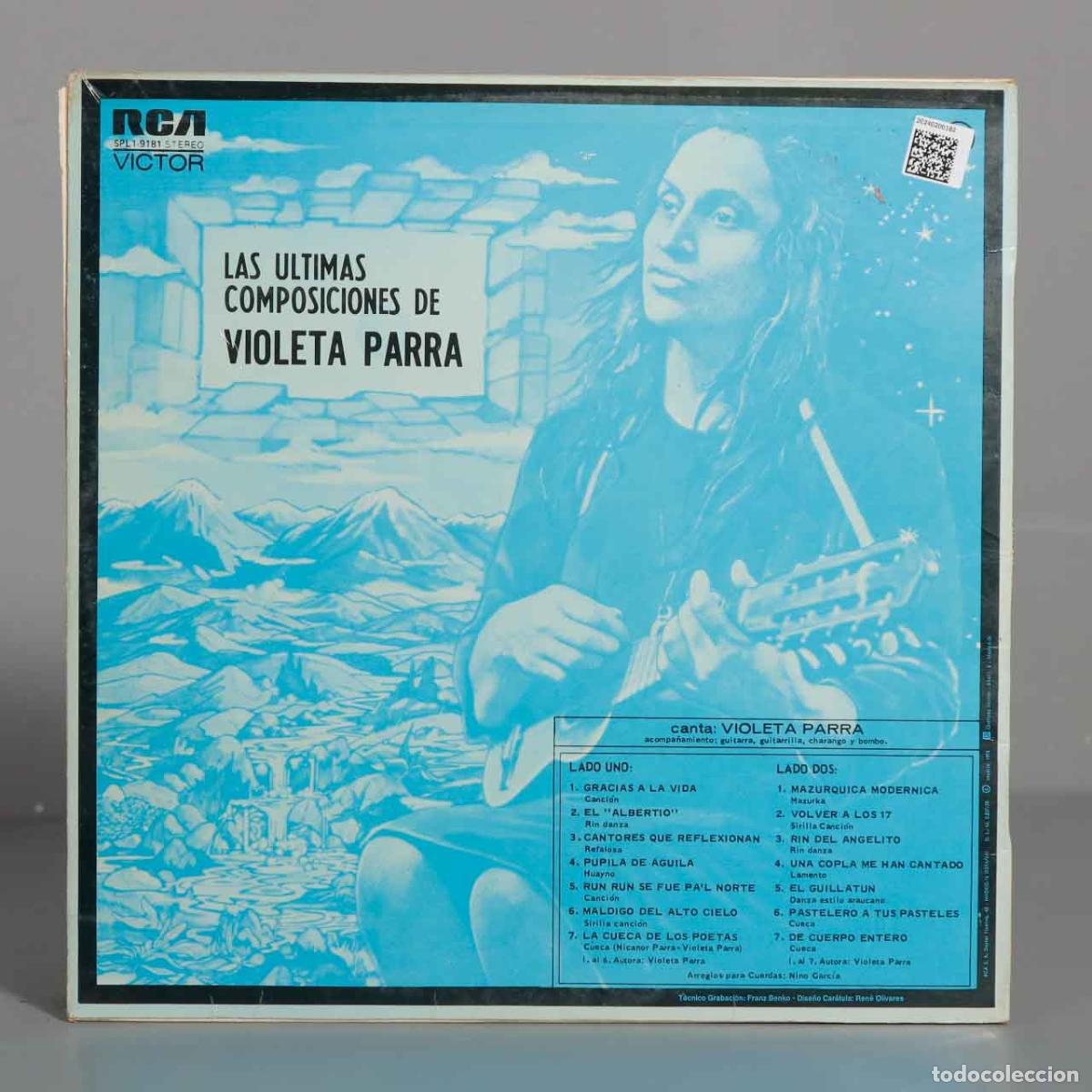 Discos de vinilo: LP. Violeta Parra &ndash; Canta Sus &Uacute;ltimas Composiciones - Foto 2