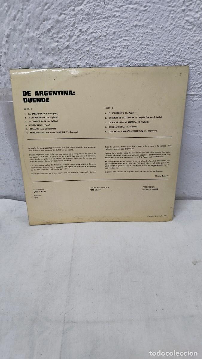 Discos de vinilo: Duende &ndash; De Argentina: Duende.Vinilo Lp - Foto 3