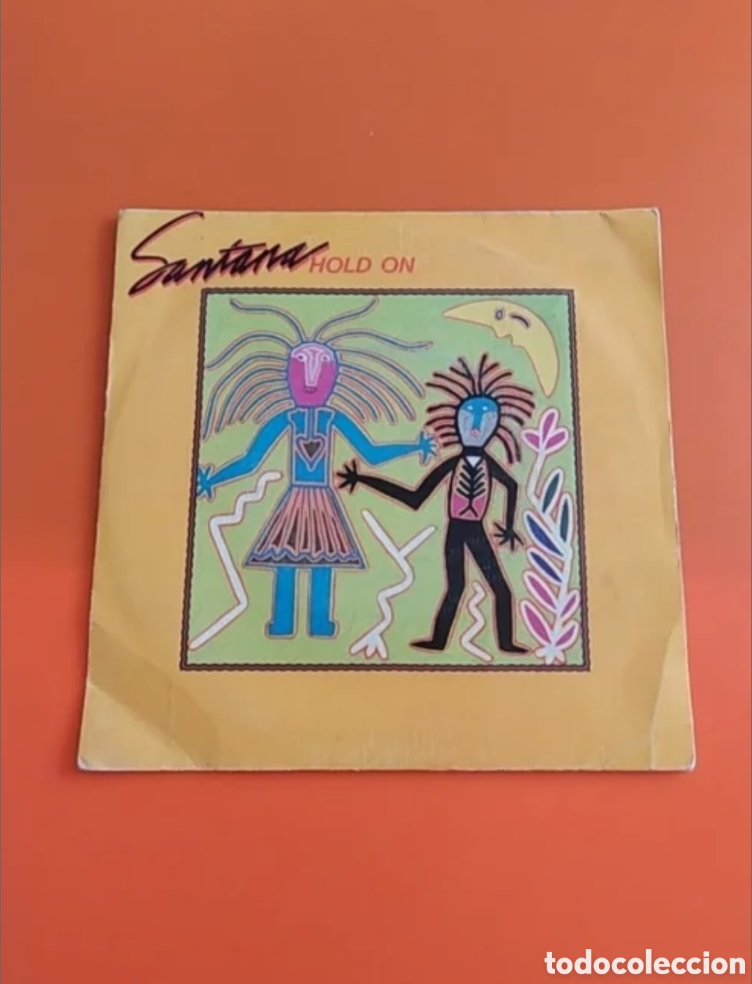 Discos de vinilo: Single Santana. Hold on / Oxum - Foto 1