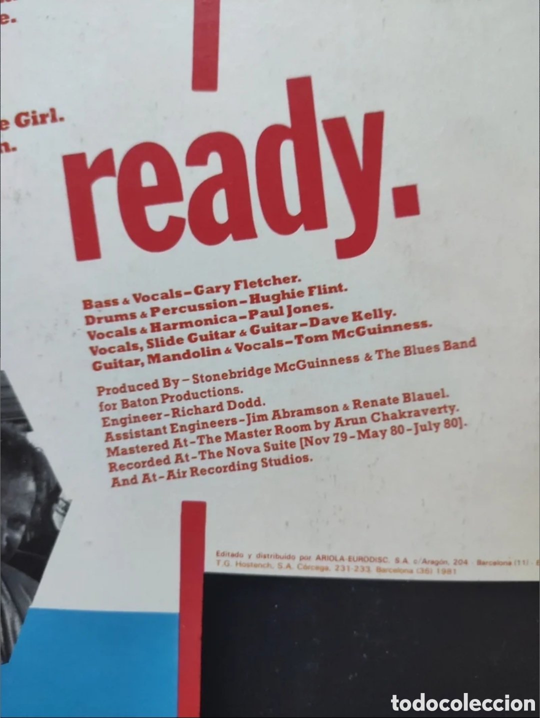 Discos de vinilo: THE BLUES BAND - Ready - Foto 3