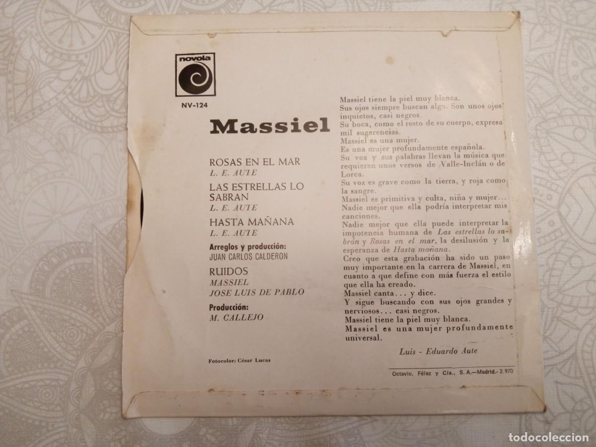 Discos de vinilo: Disco Single Massiel Rosas en el mar - Foto 2