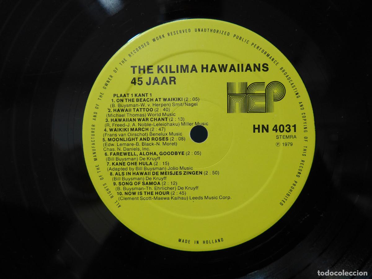Discos de vinilo: THE KILIMA HAWAIIANS 45 JAAR - Foto 14
