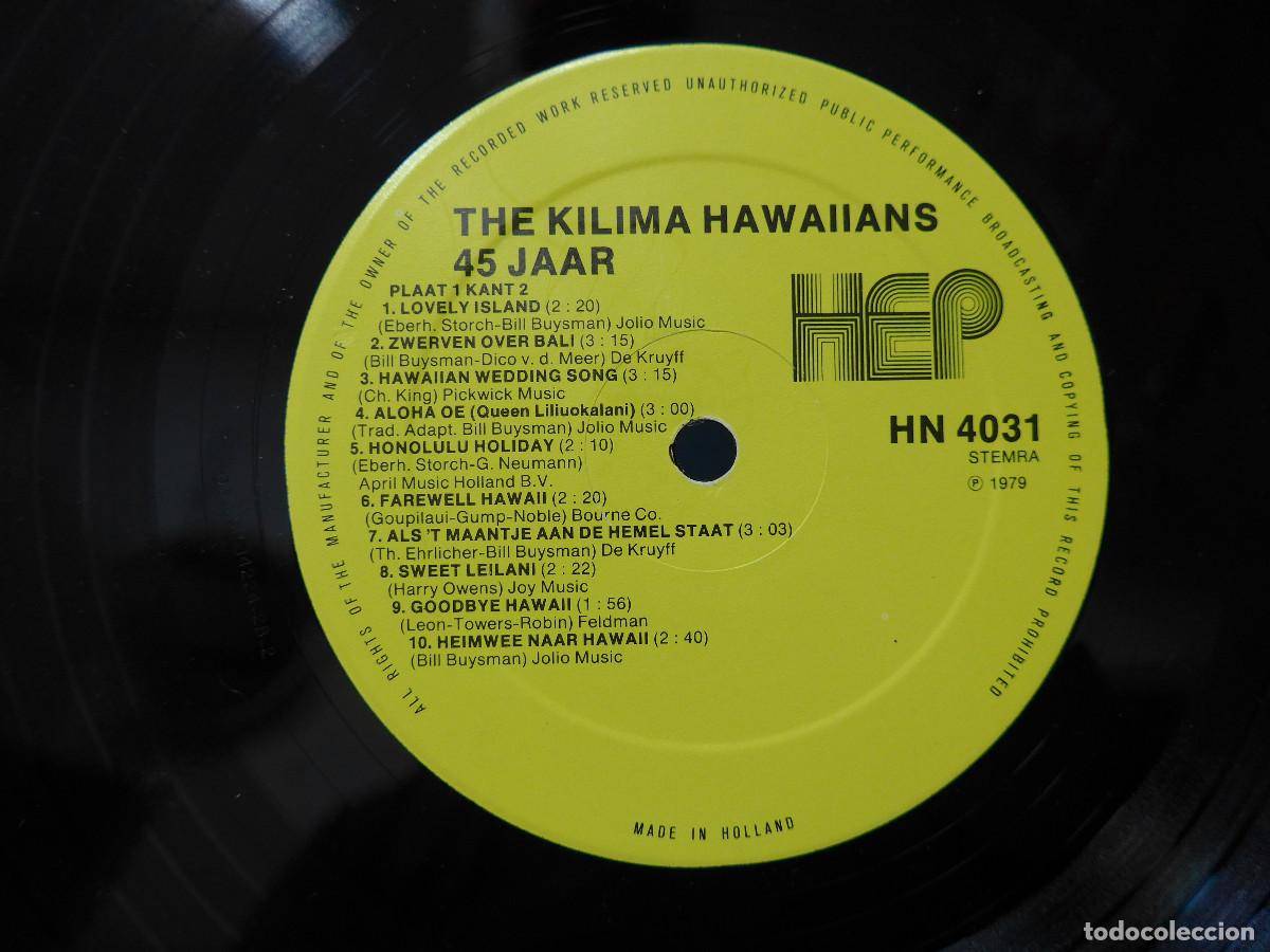 Discos de vinilo: THE KILIMA HAWAIIANS 45 JAAR - Foto 16