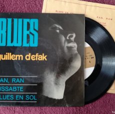 Discos de vinilo: GUILLEM D'EFAK - BLUES +3 (CONCENTRIC) SINGLE EP - LLETRES - PEDIDO MINIMO 7€