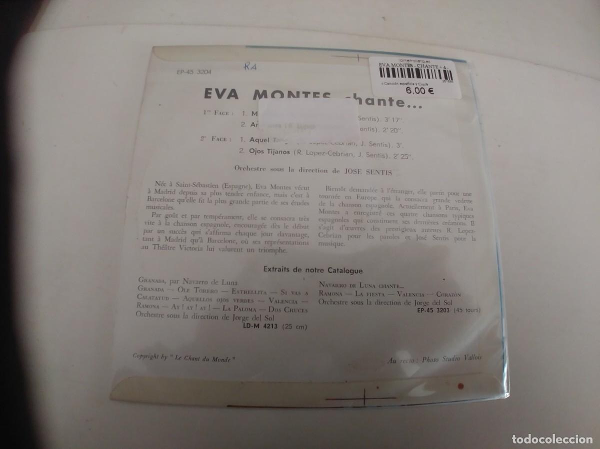 Discos de vinilo: EVA MONTES-EP MADRILE&Ntilde;A +3 - Foto 2