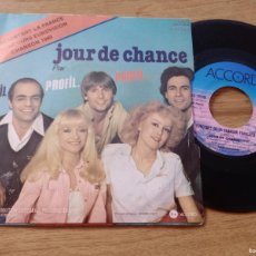 Discos de vinilo: PROFIL / JOUR DE CHACE REPRESENTANTE `POR FRANCIA EN EUROVISION 1980