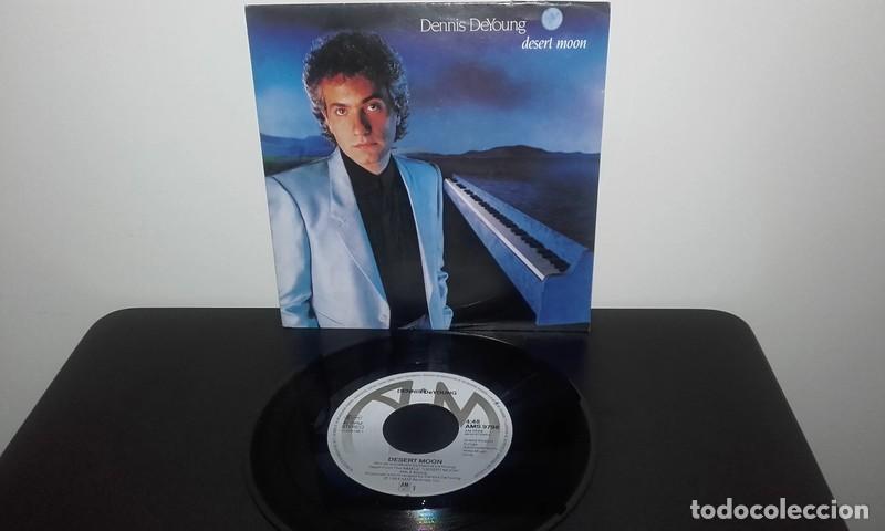 Discos de vinilo: Dennis DeYoung : Desert Moon / Gravity (Hol Single) - Foto 3