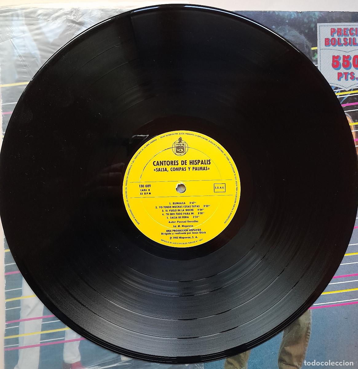 Discos de vinilo: CANTORES DE HISPALIS &rdquo;SALSA, COMP&Aacute;S Y PALMAS&rdquo; - Foto 4
