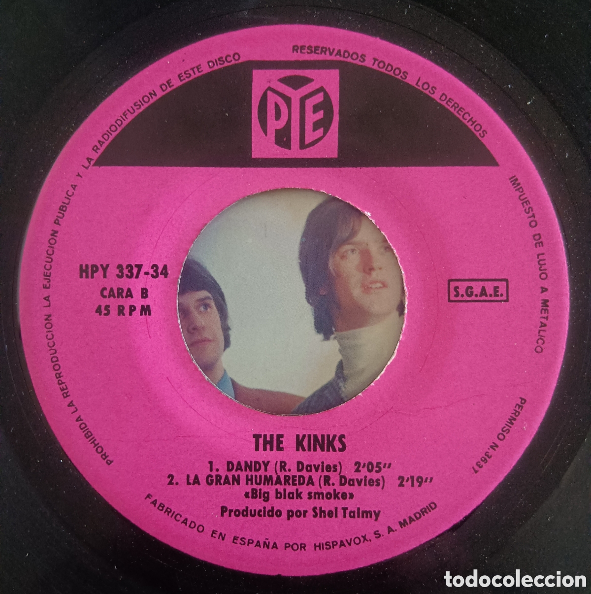 Discos de vinilo: The Kinks, 1966 - Callej&oacute;n sin salida, EP - Foto 4