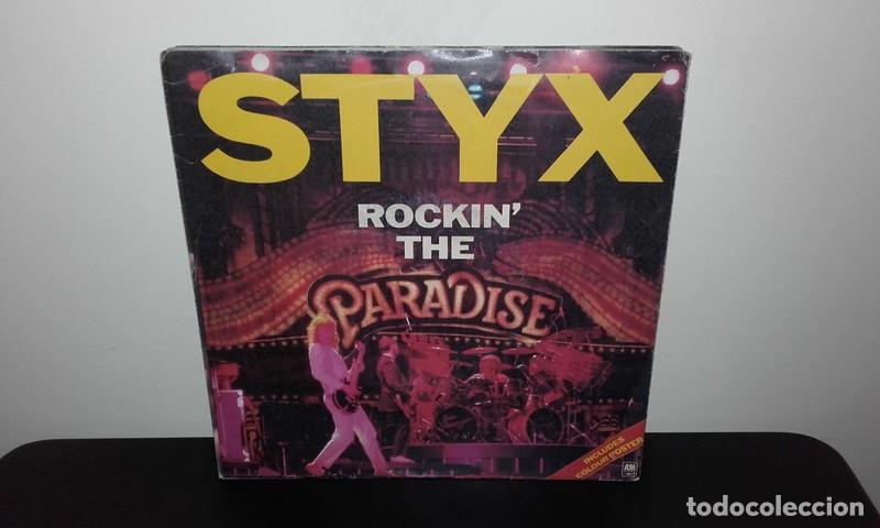 Discos de vinilo: Styx : Rockin' The Paradise / Snowblind (Hol Poster-Bag Single)