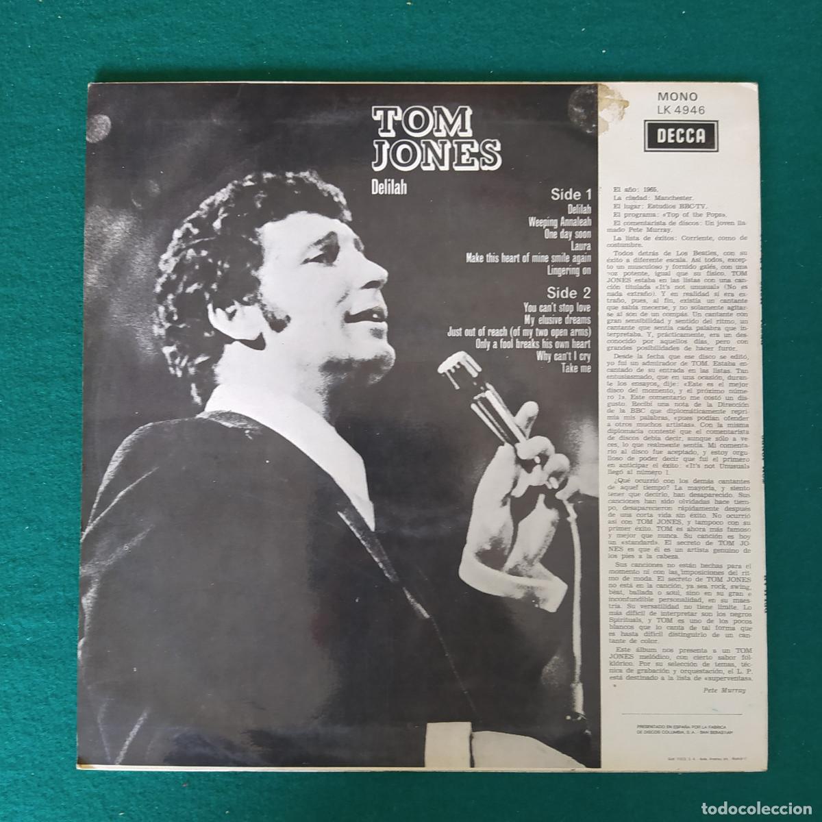 Discos de vinilo: Tom Jones &ndash; Delilah .... - Foto 2