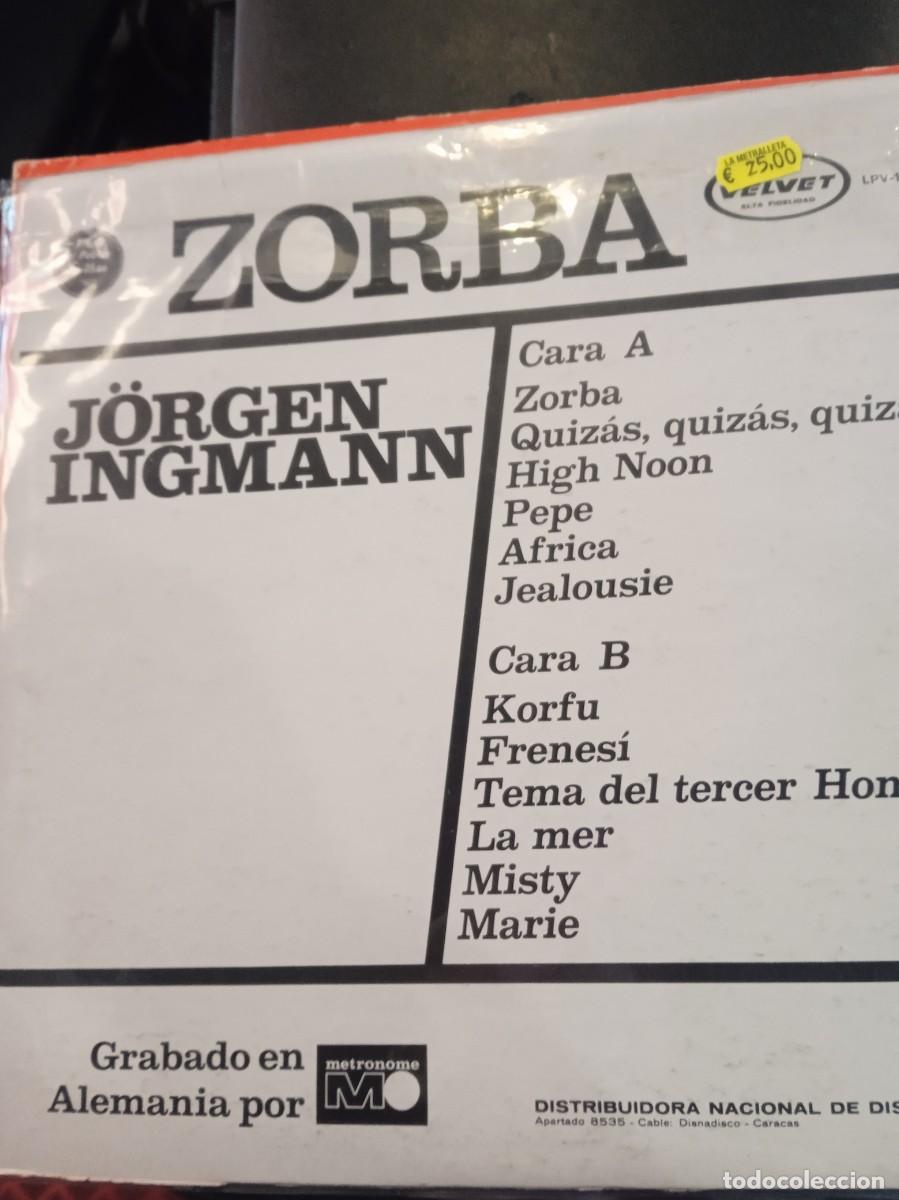 Discos de vinilo: JORGEN INGMANN- ZORBA. LP - Foto 2