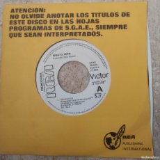 Discos de vinilo: RENATO ZERO SINGLE PROMOCIONAL TRIANGOLO -RCA ESPAÑA 1978-MUY RARO!!!