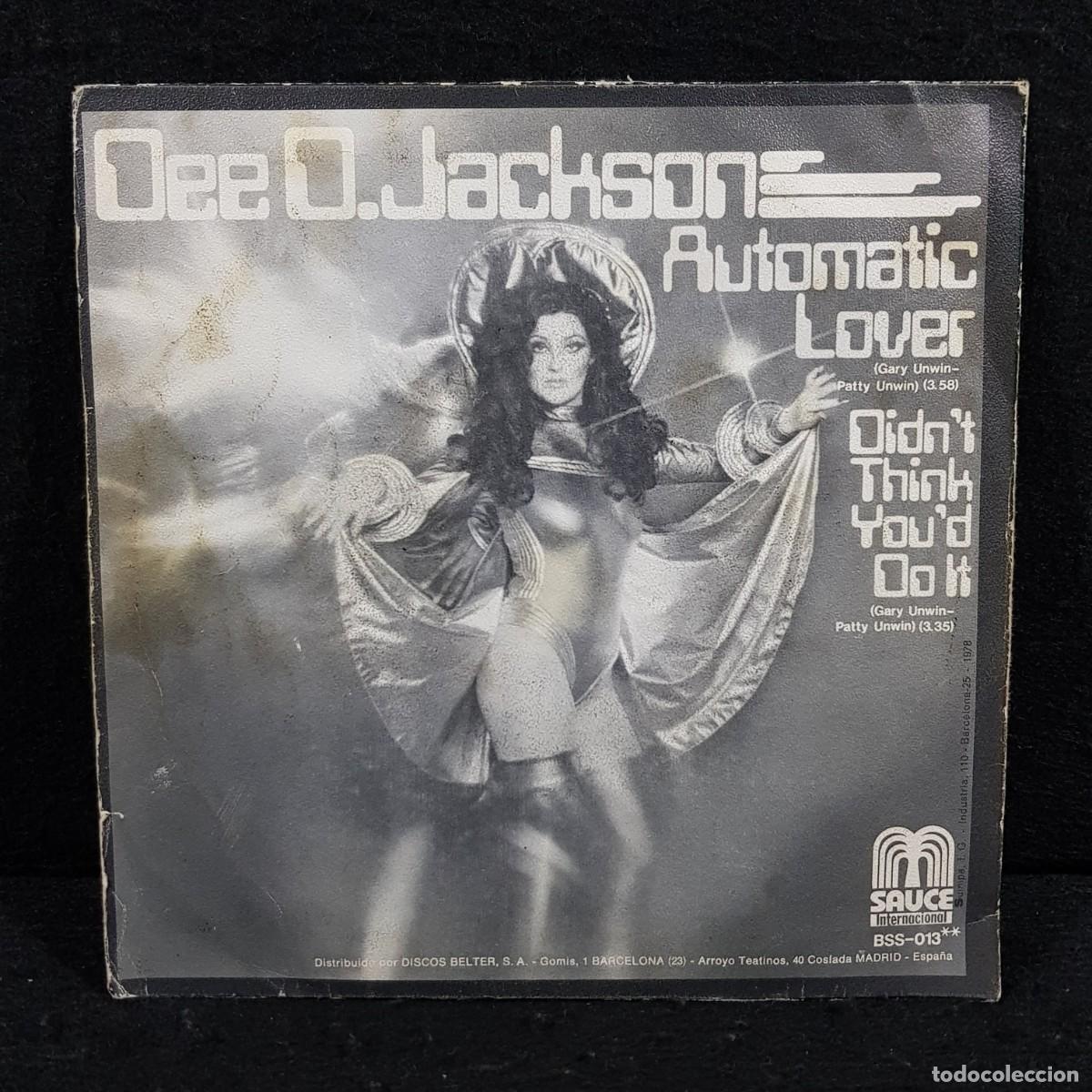 Discos de vinilo: DEE D. JACKSON - AUTOAMTIC LOVER - BSS-013 - DISCO DE VINILO - SINGLE / S-172 - Foto 3