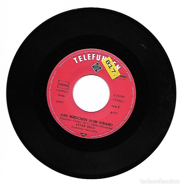 Discos de vinilo: PETER HELD - DAS M&Auml;DCHEN VOM STRAND - TELEFUNKEN 1977 - Foto 2