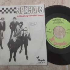 Discos de vinilo: THE SPECIALS - A MESSAGE TO YOU RUDY / NITE KLUB - SG- EDICION ESPAÑOLA-1980-DIFICIL!!