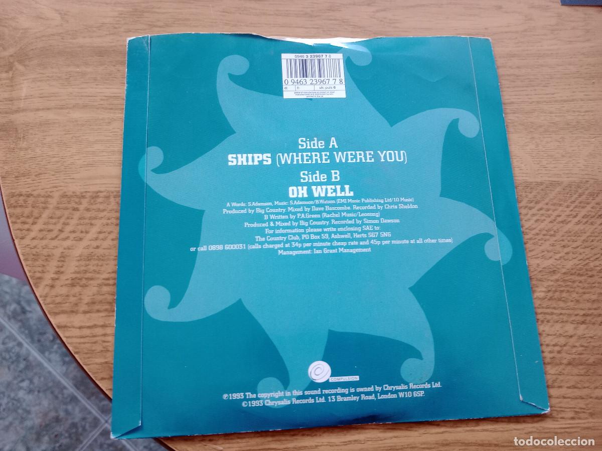 Discos de vinilo: BIG COUNTRY / SHIPS - Foto 4