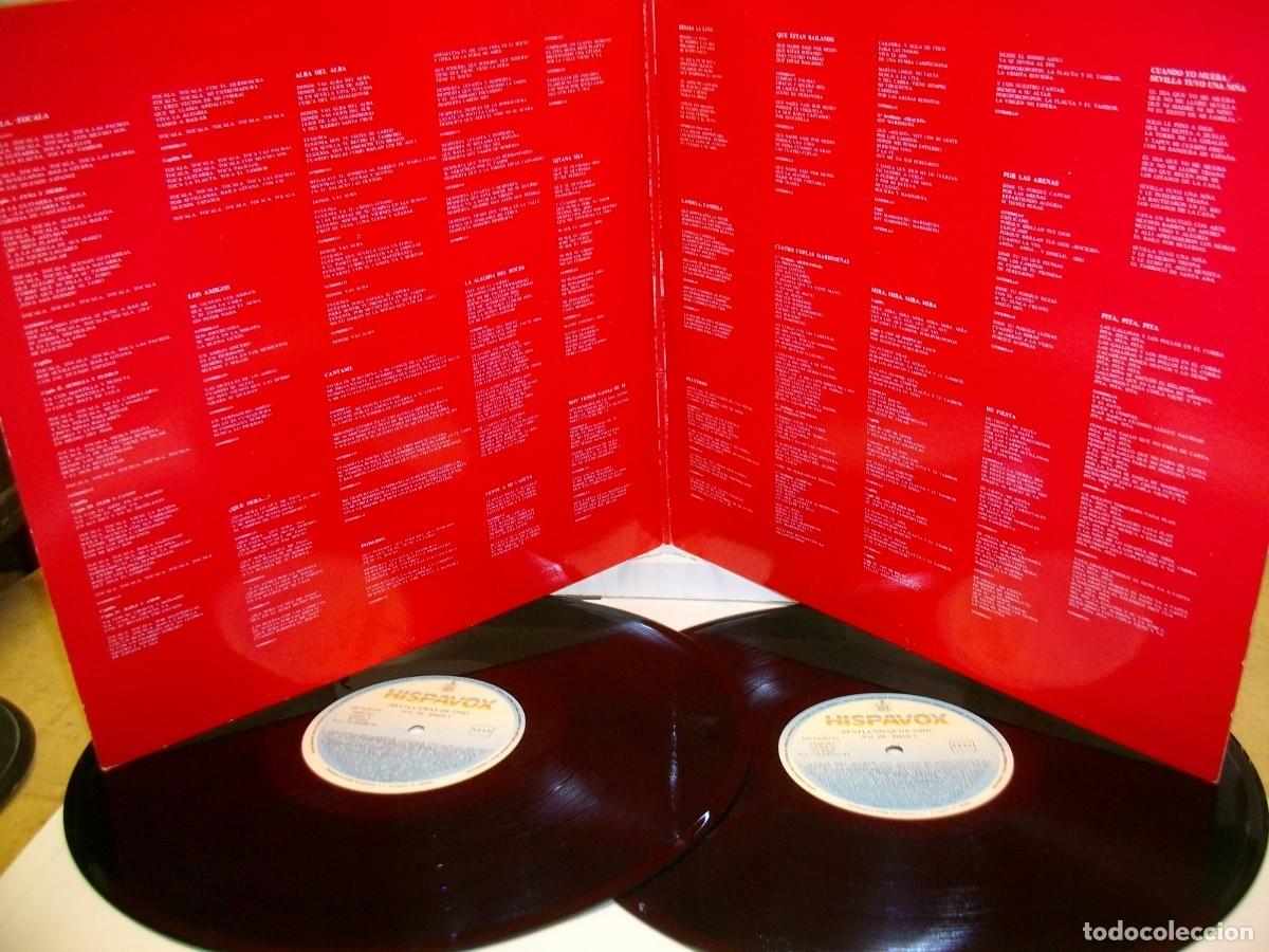 Discos de vinilo: SEVILLANAS DE ORO DOBLE LP - Foto 3