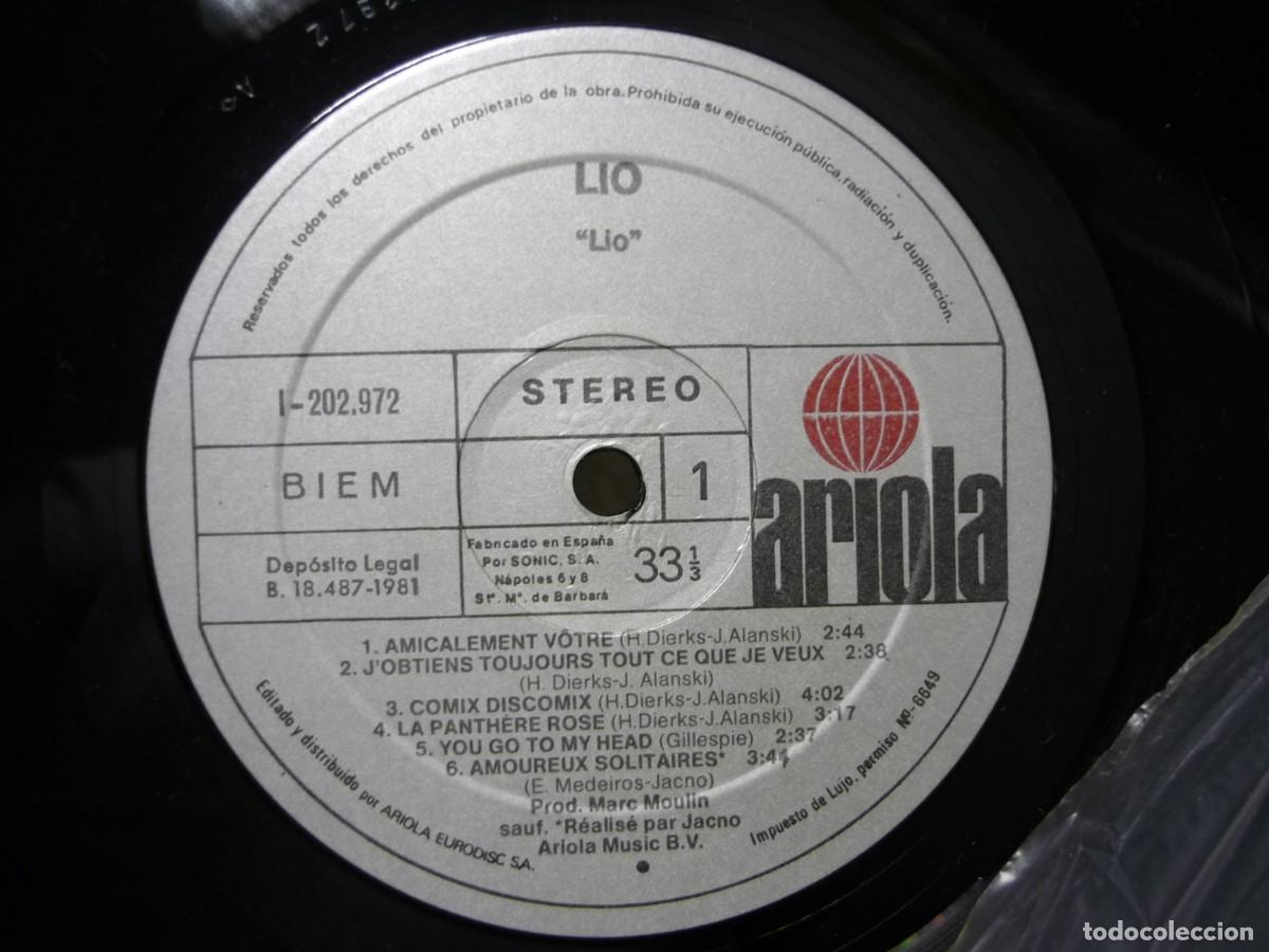 Discos de vinilo: LP vinilo Lio 1981 - Foto 4