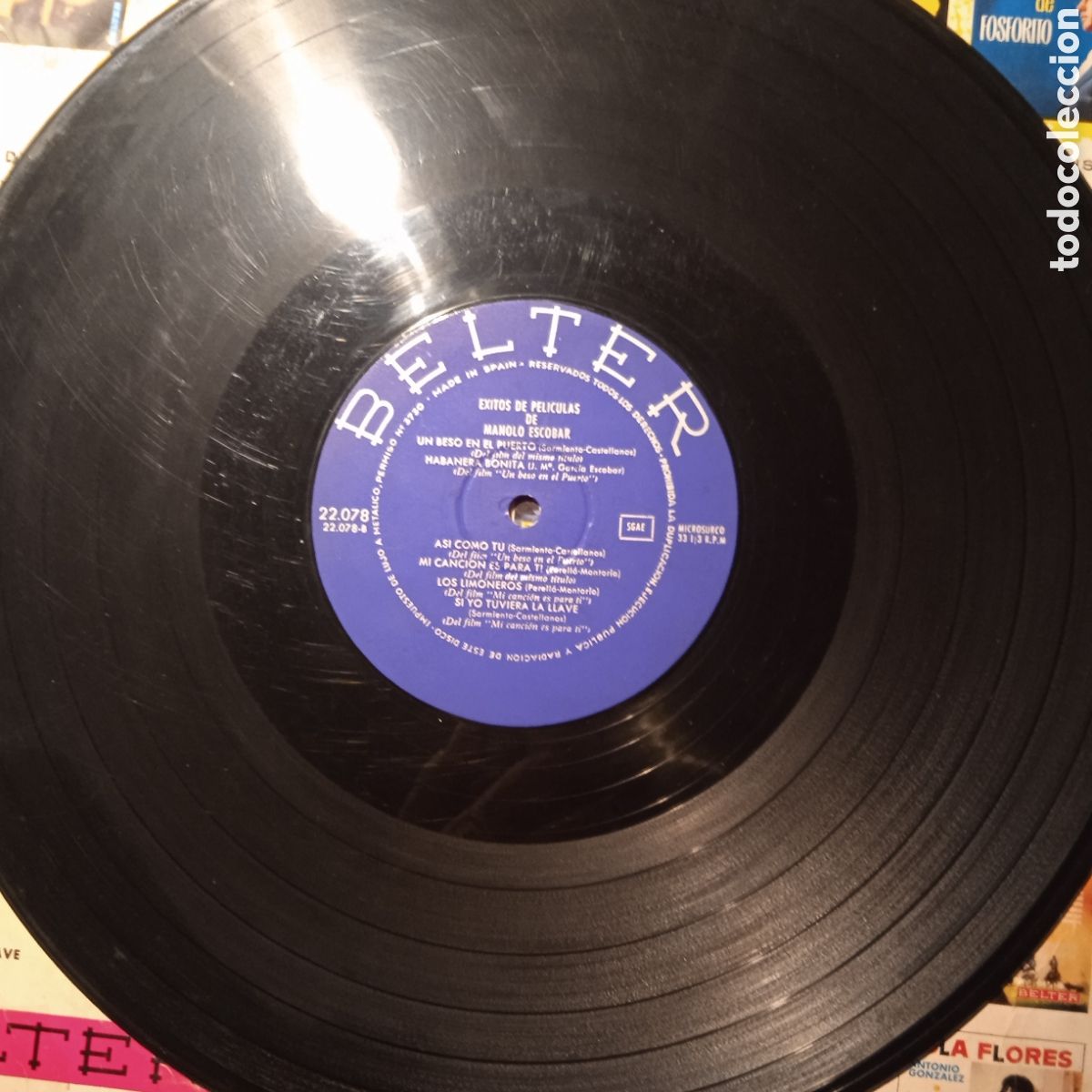 Discos de vinilo: Manolo escobar &eacute;xitos de pel&iacute;culas,1967 - Foto 3