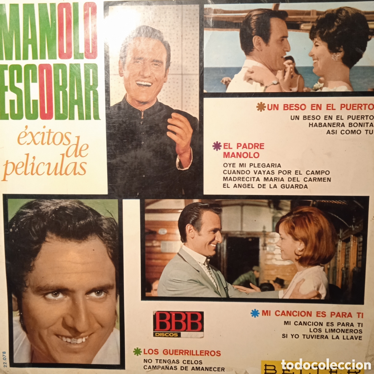 Discos de vinilo: Manolo escobar &eacute;xitos de pel&iacute;culas,1967 - Foto 1