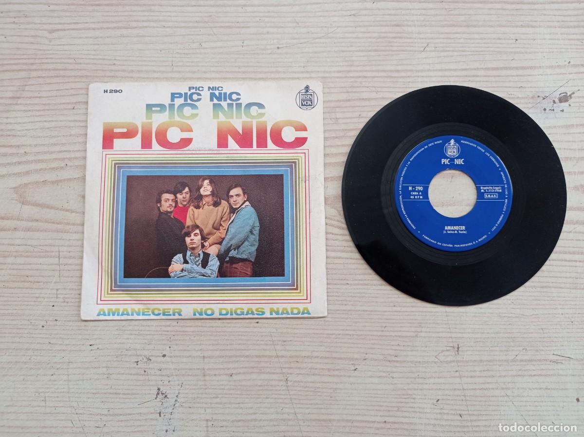Discos de vinilo: Picnic - Amanecer - No Digas Nada - Single - Foto 1
