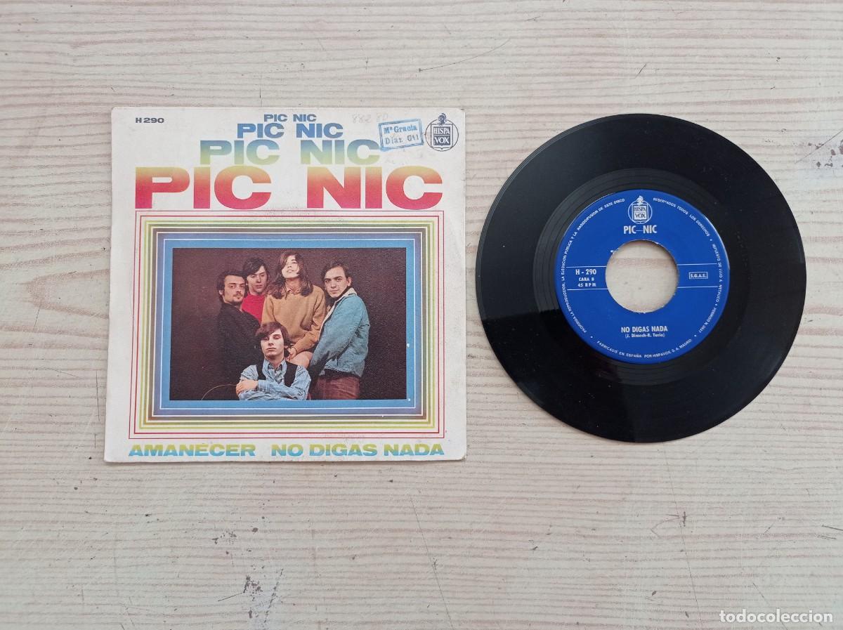 Discos de vinilo: Picnic - Amanecer - No Digas Nada - Single - Foto 2