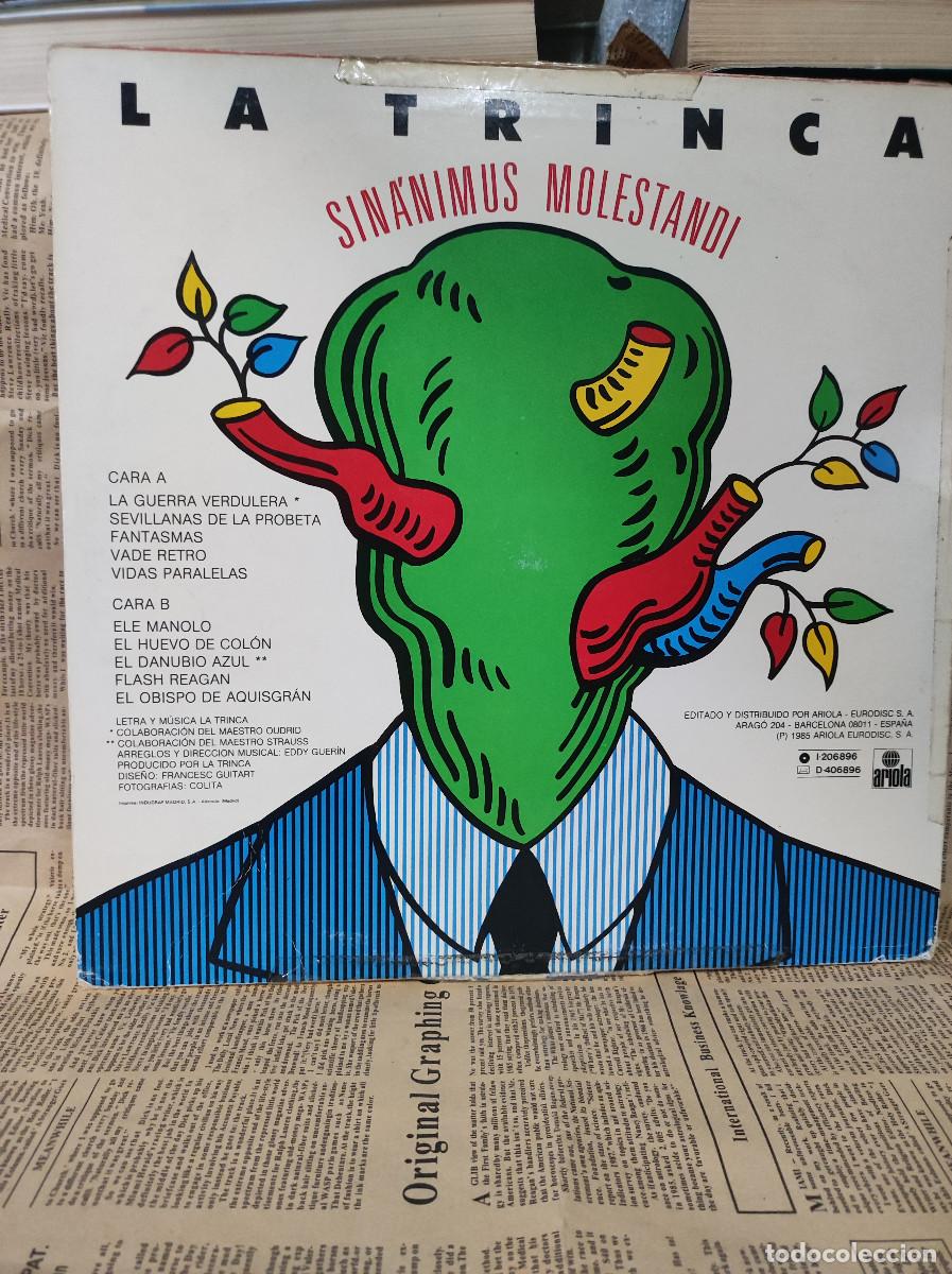 Discos de vinilo: La Trinca &ndash; Sin&aacute;nimus Molestandi - Foto 2