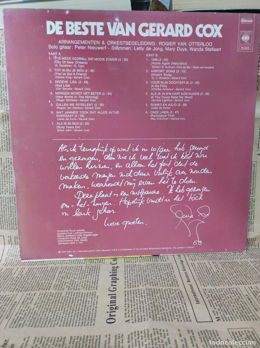 Discos de vinilo: Gerard Cox &ndash; De Beste Van Gerard Cox - Foto 2