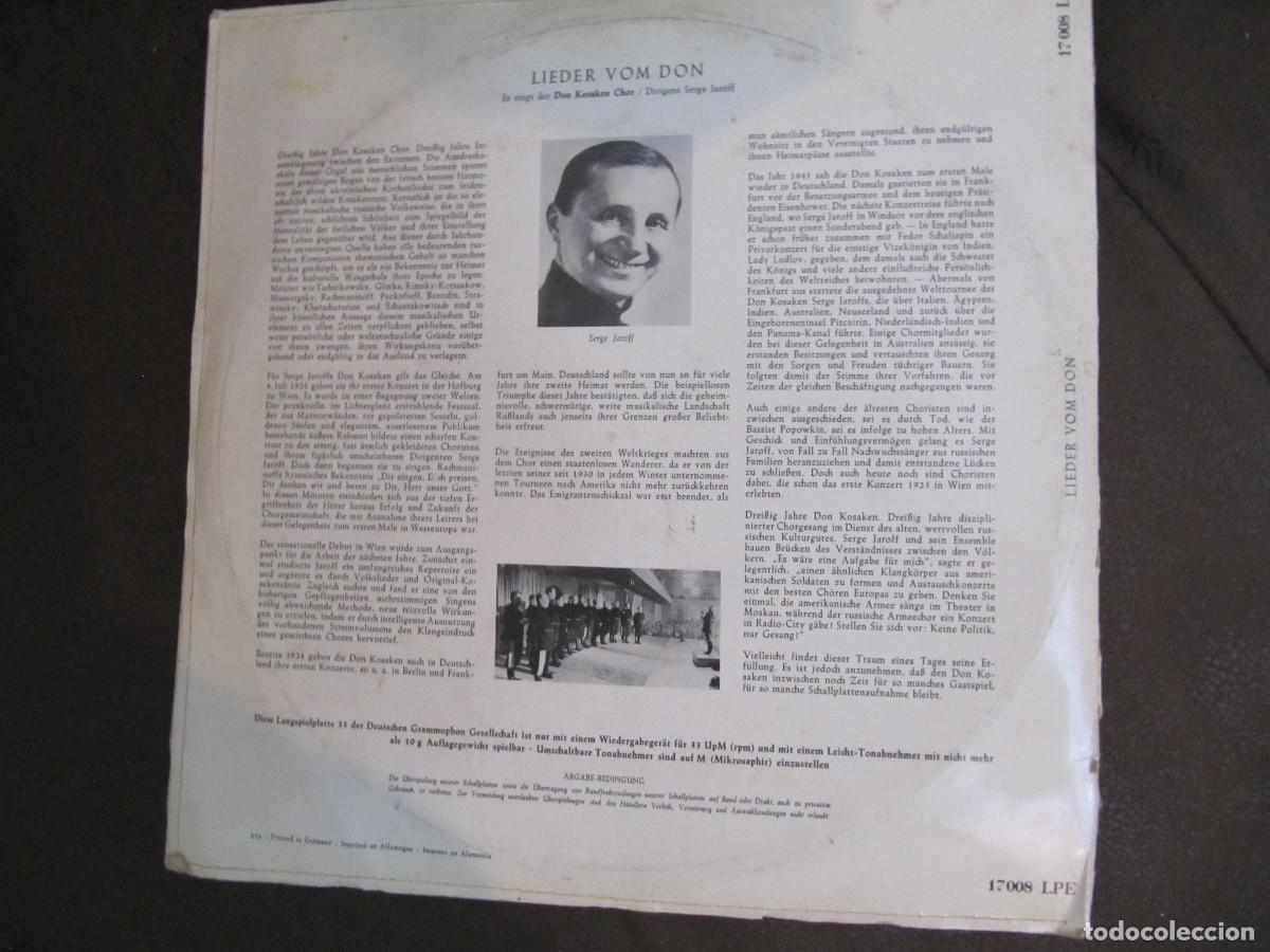 Discos de vinilo: Don Kosaken Chor* Dirigent Serge Jaroff &ndash; Lieder Vom Don - Foto 5