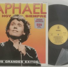 Discos de vinilo: DISCO VINILO RAPHAEL AYER, HOY Y SIEMPRE (RECOPILACIÓN) LP 1984 ¡CÓMO NUEVO!
