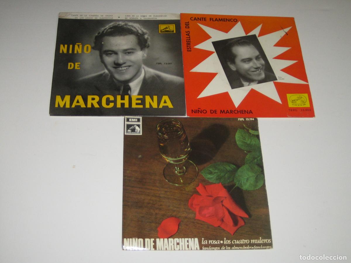 Discos de vinilo: NI&Ntilde;O DE MARCHENA - LOTE DE TRES DISCOS PEQUE&Ntilde;OS - Foto 1