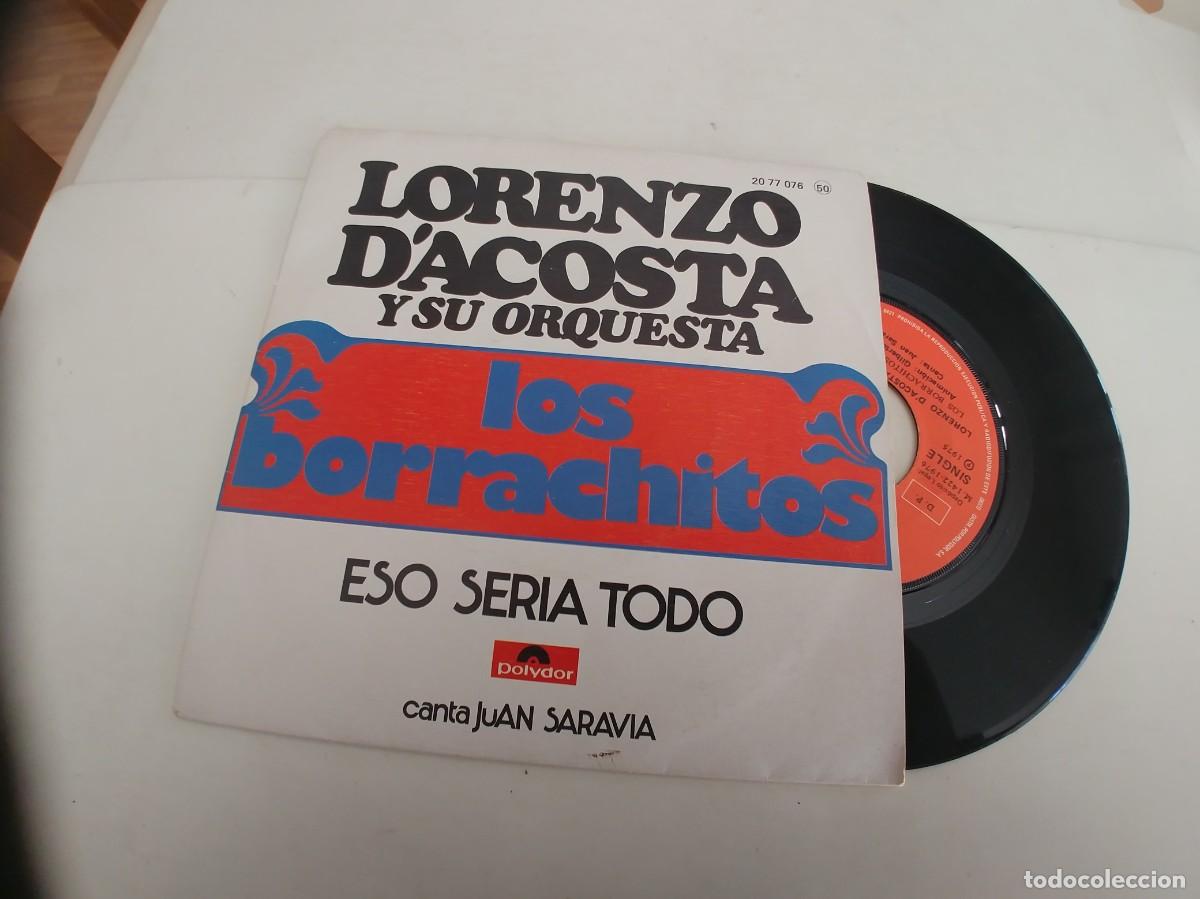 Discos de vinilo: LORENZO D&Aacute;COSTA-SINGLE LOS BORRACHITOS - Foto 1